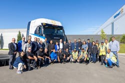 Walmart Canada is the first retail fleet to operate the Nikola hydrogen fuel cell EV Class 8 tractor in North America. Walmart Canada is the first retail fleet to operate the Nikola hydrogen fuel cell EV Class 8 tractor in North America.