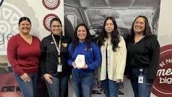 ASL office staff pose with the FleetOwner Private Fleet of the Year Award. ASL office staff pose with the FleetOwner Private Fleet of the Year Award.