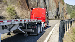 empty flatbed trailer