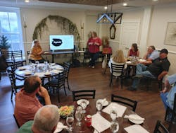 Estes teaching a safety meeting Estes teaching a safety meeting