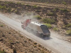 The arid Permian Basin can be a challenging place for trucks to operate with its oppressive heat and dust storms, which Kodiak Robotics said provided an ideal place to show off how its autonomous technology can adapt to adverse conditions. The arid Permian Basin can be a challenging place for trucks to operate with its oppressive heat and dust storms, which Kodiak Robotics said provided an ideal place to show off how its autonomous technology can adapt to adverse conditions.
