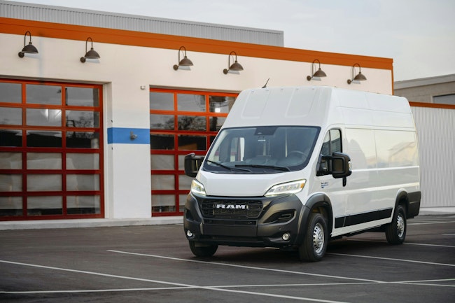 The Ram ProMaster EV features a 200kW motor with an output of 268 hp and just over 300 lb.-ft. of torque.