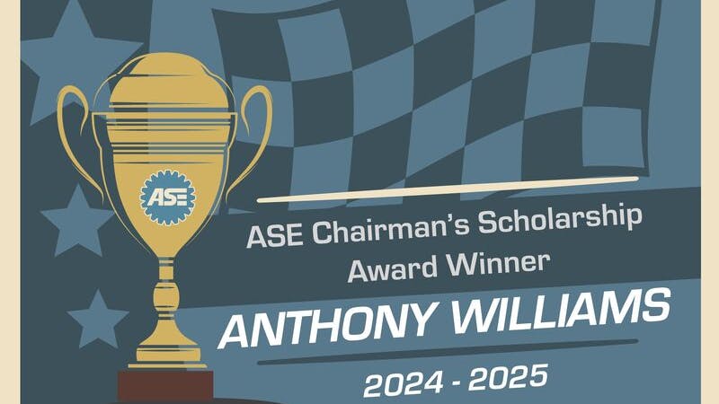 The ASE Chairman&rsquo;s Scholarship recognizes the strong technical skills and foundational knowledge required to support the industry as an entry-level technician.