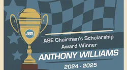 The ASE Chairman’s Scholarship recognizes the strong technical skills and foundational knowledge required to support the industry as an entry-level technician.