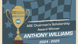 The ASE Chairman’s Scholarship recognizes the strong technical skills and foundational knowledge required to support the industry as an entry-level technician. The ASE Chairman’s Scholarship recognizes the strong technical skills and foundational knowledge required to support the industry as an entry-level technician.