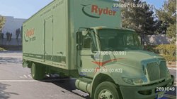 A simple camera feed transmits data to a remote computer vision application that can identify vehicles’ license plates, DOT numbers, and other relevant textual information. A simple camera feed transmits data to a remote computer vision application that can identify vehicles’ license plates, DOT numbers, and other relevant textual information.