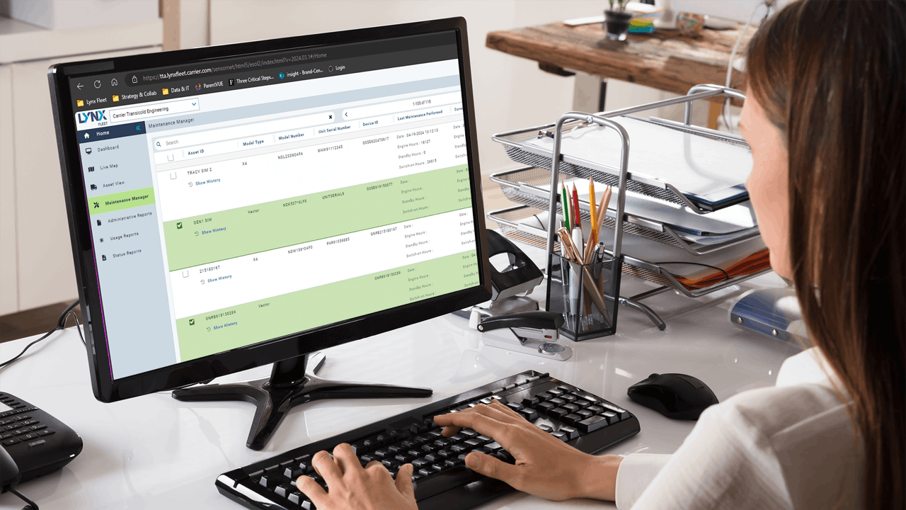 Lynx Fleet&rsquo;s Maintenance dashboard lets users create customized preventive maintenance schedules based on performance data collected by the TRU&rsquo;s Lynx Fleet telematics service.