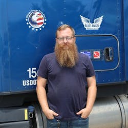 Patterson drives for Melton Truck Lines out of Tulsa, Oklahoma. Patterson drives for Melton Truck Lines out of Tulsa, Oklahoma.