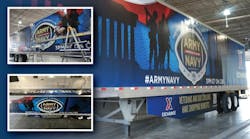 Until the game, the trailer will deliver merchandise to military communities throughout the Central and Eastern regions of the U.S. Until the game, the trailer will deliver merchandise to military communities throughout the Central and Eastern regions of the U.S.