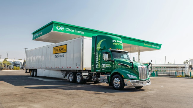 J.B. Hunt launches Clean Energy's Class 8 demo truck program featuring Cummins X15N engine