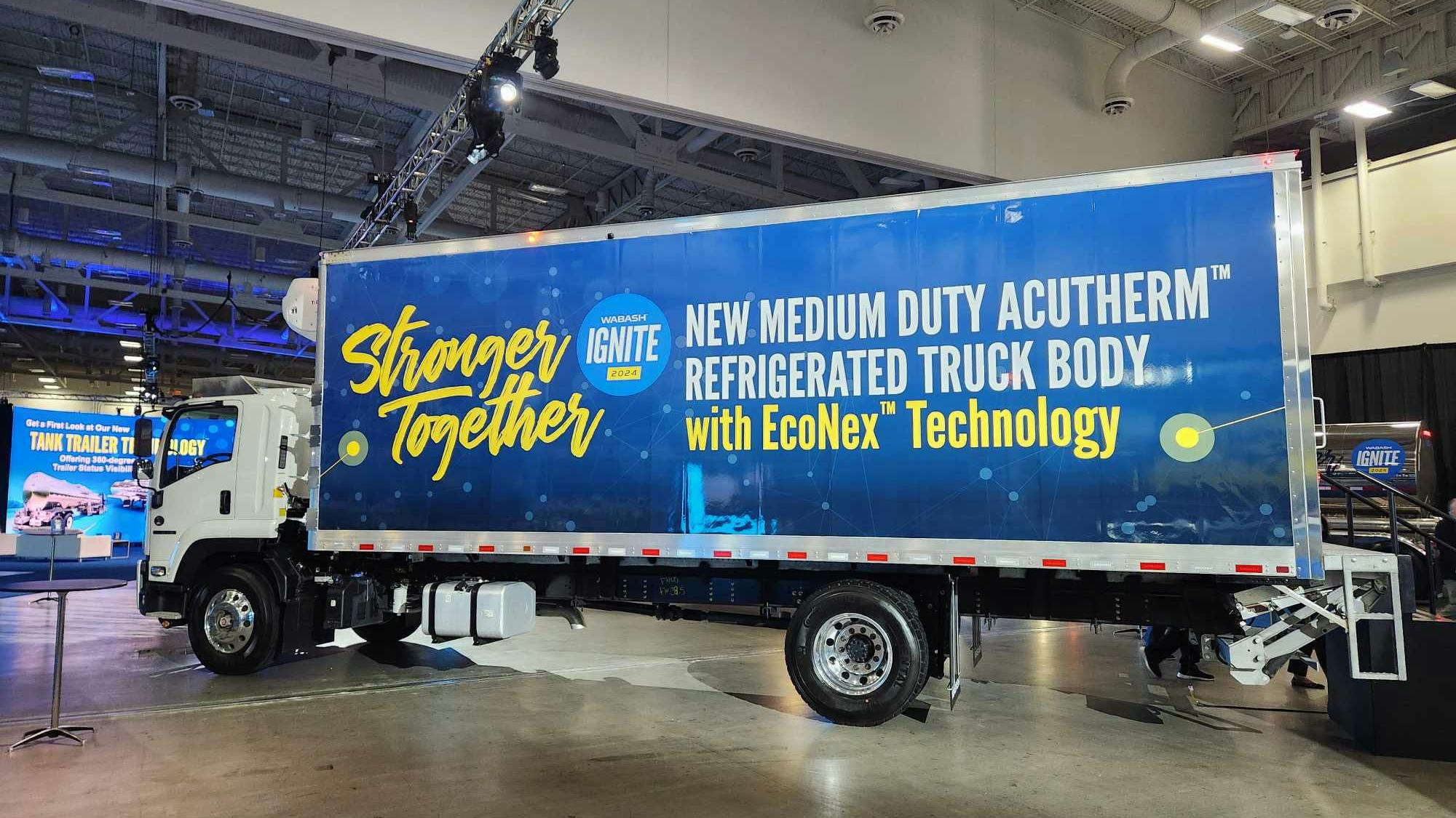 Wabash displayed its Acutherm refrigerated truck body utilizing EcoNex composite panels at Wabash Ignite.