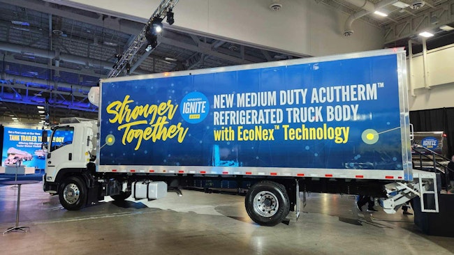 Wabash displayed its Acutherm refrigerated truck body utilizing EcoNex composite panels at Wabash Ignite.