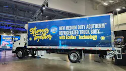 Wabash displayed its Acutherm refrigerated truck body utilizing EcoNex composite panels at Wabash Ignite.