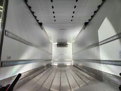 With the refrigerated truck body built from EcoNex composite panels, both interior and exterior walls are smooth and without excessive seams. With the refrigerated truck body built from EcoNex composite panels, both interior and exterior walls are smooth and without excessive seams.