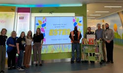 An Estes truck delivered hundreds of books to fill CHoR’s book carts placed throughout the hospital and supported through donations. An Estes truck delivered hundreds of books to fill CHoR’s book carts placed throughout the hospital and supported through donations.