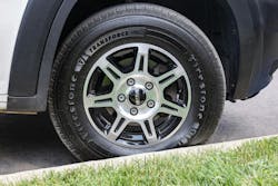 Firestone's Transforce CV2 tire for commercial vans features a sidewall defense rib for added durability and chip-tear resistance that can extend the tire life for fleets that make curbside deliveries. Firestone's Transforce CV2 tire for commercial vans features a sidewall defense rib for added durability and chip-tear resistance that can extend the tire life for fleets that make curbside deliveries.