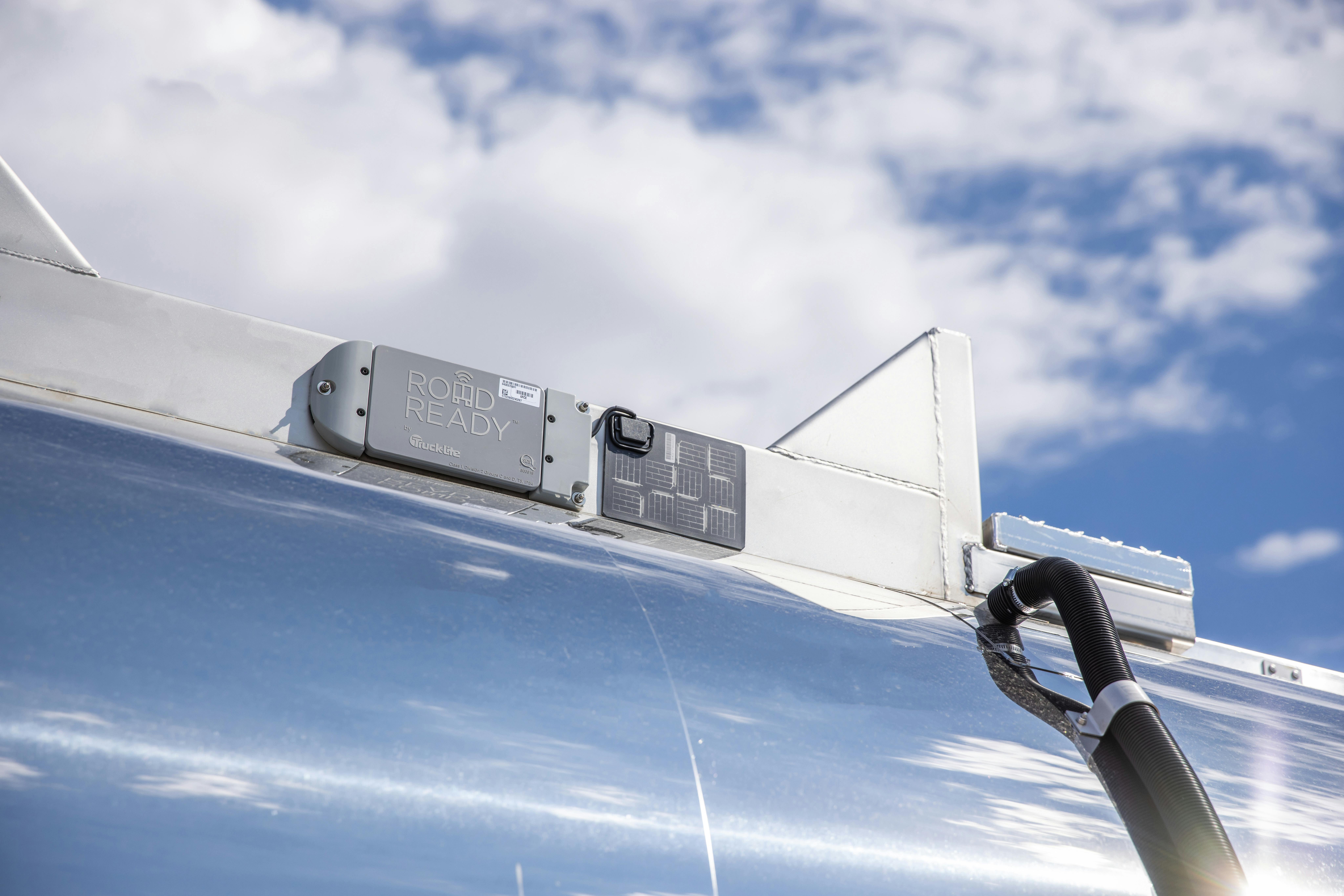 A master control unit at the top of the tank trailer would manage and power all the trailer's technology features.