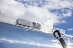 A master control unit at the top of the tank trailer would manage and power all the trailer's technology features. A master control unit at the top of the tank trailer would manage and power all the trailer's technology features.