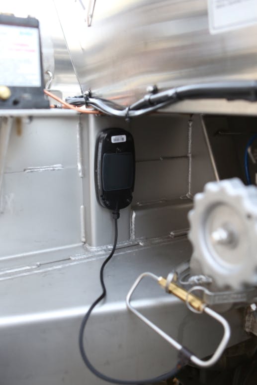 The Sure-Seal Sensor on Wabash's tanker would allow easier and safer visibility into a manlid's status.