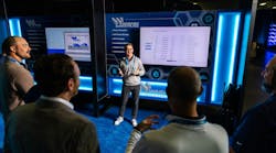 Director of Business Development Ian Walters deomostrates the Wabash Marketplace platform at the Wabash Ignite conference. Director of Business Development Ian Walters deomostrates the Wabash Marketplace platform at the Wabash Ignite conference.