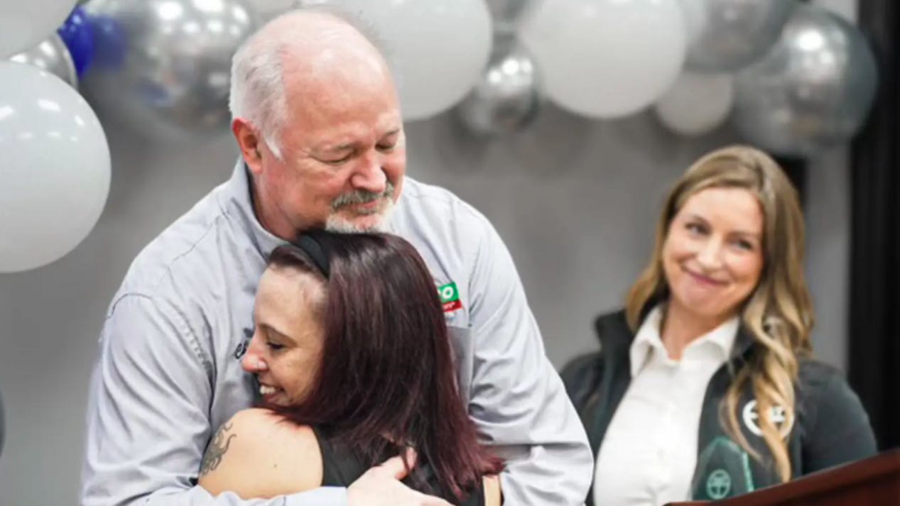 The trafficking survivor Bernsen aided, Nikki, also attended the awards presentation. This marked the first meeting between the two since the incident that brought them together originally.