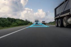 The fifth generation Cascadia features Detroit Assurance Active Lane Assist 2 (ALA2), which provides lane change assist. This can help reduce out-of-lane accidents by countersteering if the truck attempts to enter an already occupied lane. The fifth generation Cascadia features Detroit Assurance Active Lane Assist 2 (ALA2), which provides lane change assist. This can help reduce out-of-lane accidents by countersteering if the truck attempts to enter an already occupied lane.