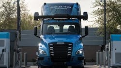 Trucking’s future fuel solutions are uncertain as the industry grapples with decarbonization pushes and unproven solutions. But Daimler Truck North America knows that no matter what will power trucking in the coming years, the U.S. freight industry will still need trucks—with or without humans behind the wheels—hauling freight-filled trailers. Trucking’s future fuel solutions are uncertain as the industry grapples with decarbonization pushes and unproven solutions. But Daimler Truck North America knows that no matter what will power trucking in the coming years, the U.S. freight industry will still need trucks—with or without humans behind the wheels—hauling freight-filled trailers.