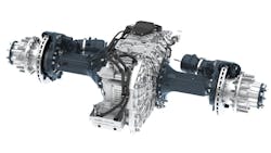 The Allison Transmission eGen 100D e-axle offers a GAWR of 23,000 lb., max torque of 34,661 lb.-ft., a continuous power of up to 450 kW, and peak power up to 659 kW. The Allison Transmission eGen 100D e-axle offers a GAWR of 23,000 lb., max torque of 34,661 lb.-ft., a continuous power of up to 450 kW, and peak power up to 659 kW.
