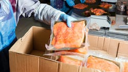 Fresh fish is packaged for refrigerated transportation, which can challenge fleets looking to cut emissions. Fresh fish is packaged for refrigerated transportation, which can challenge fleets looking to cut emissions.