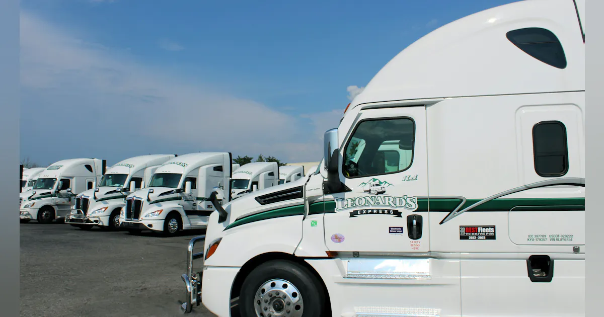Leward Express Leonard’s Express a ‘Top Food Chain Provider’ | FleetOwner