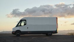 The vans feature an automated bulkhead door to improve ergonomics and efficiency for delivery drivers. The vans feature an automated bulkhead door to improve ergonomics and efficiency for delivery drivers.