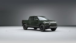 When a trailer is connected for towing, the R1T senses its weight and aerodynamics, then adjusts range and charging stops accordingly. When a trailer is connected for towing, the R1T senses its weight and aerodynamics, then adjusts range and charging stops accordingly.