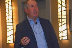 Ken Hoexter, a senior research analyst with Bank of America, details the latest findings from his Truck Shipper Survey at the CLI User Conference in Chicago. Ken Hoexter, a senior research analyst with Bank of America, details the latest findings from his Truck Shipper Survey at the CLI User Conference in Chicago.