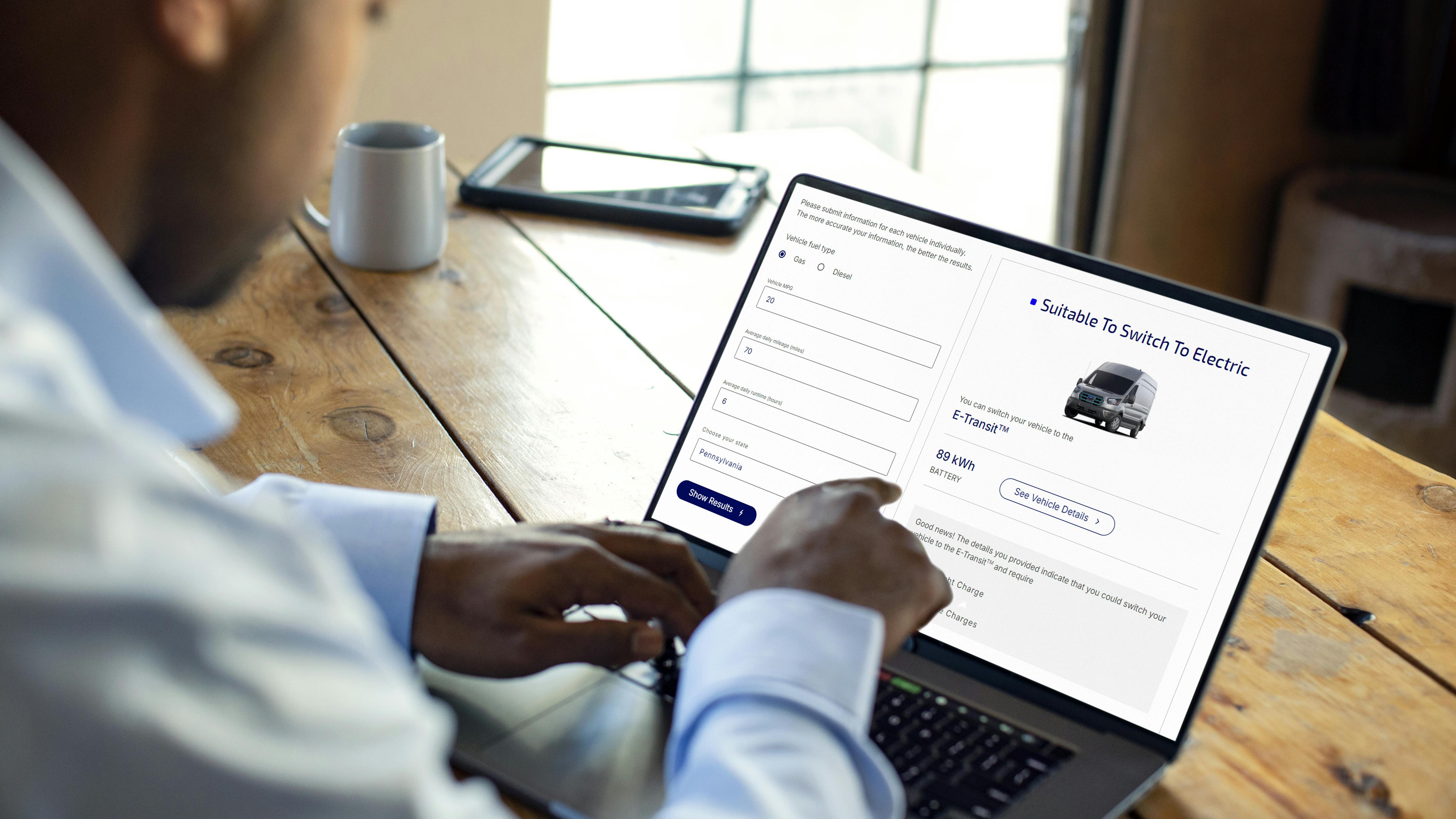 Fleets with Ford vehicles can now see which routes are best suited for electrification through Ford Pro&rsquo;s tool, the E-Switch Assist, a tool that analyzes data from gas- and diesel-powered vehicles connected to Ford Pro telematics to compare their energy consumption with the estimated energy needs of a similar electric vehicle.