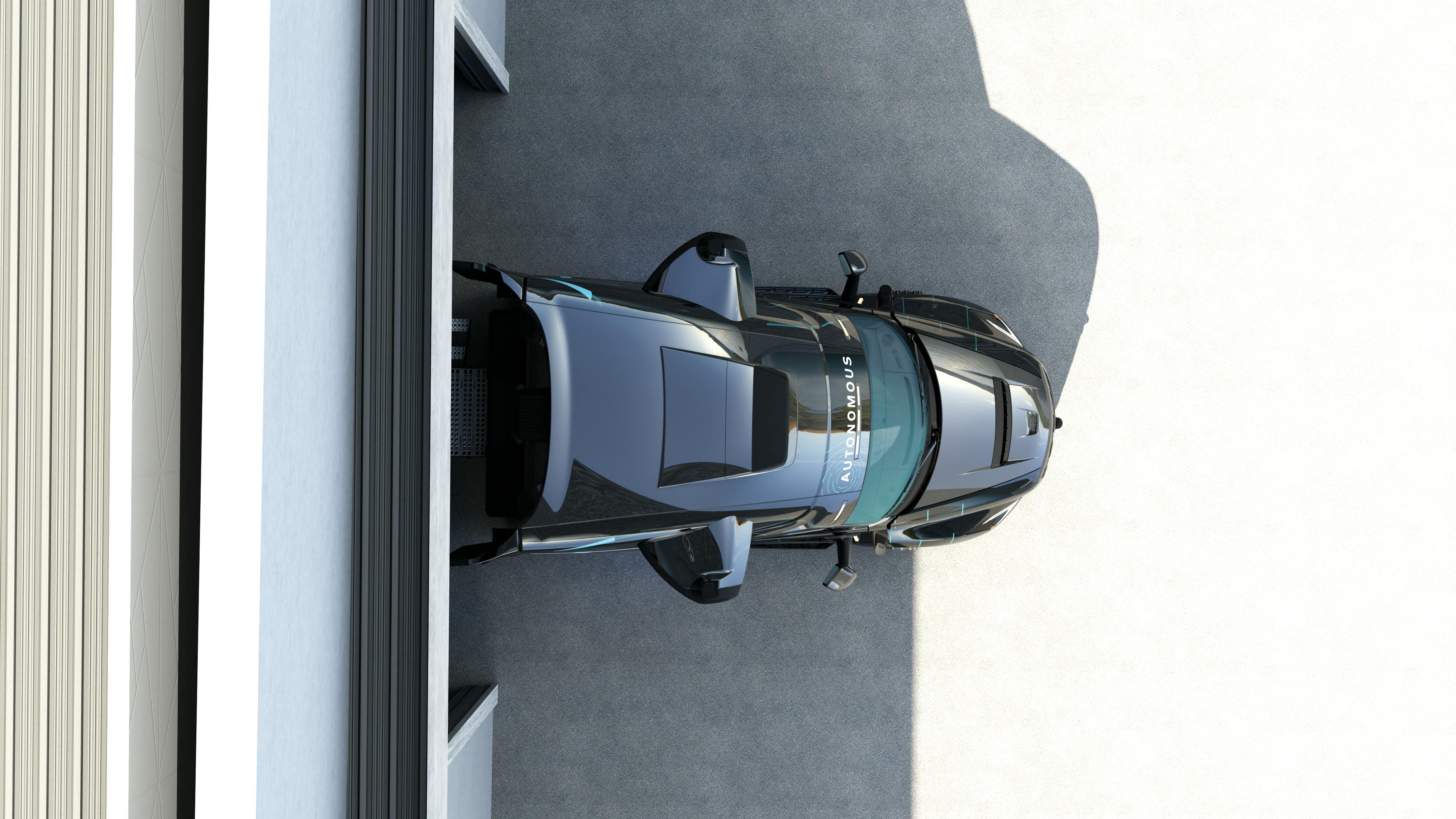 Volvo VNL autonomous top view