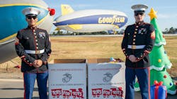 Over the past 14 years, toy drives at the Blimp bases have delivered over 252,000 toys and raised $664,000 to benefit the Marine Toys for Tots Program. Over the past 14 years, toy drives at the Blimp bases have delivered over 252,000 toys and raised $664,000 to benefit the Marine Toys for Tots Program.