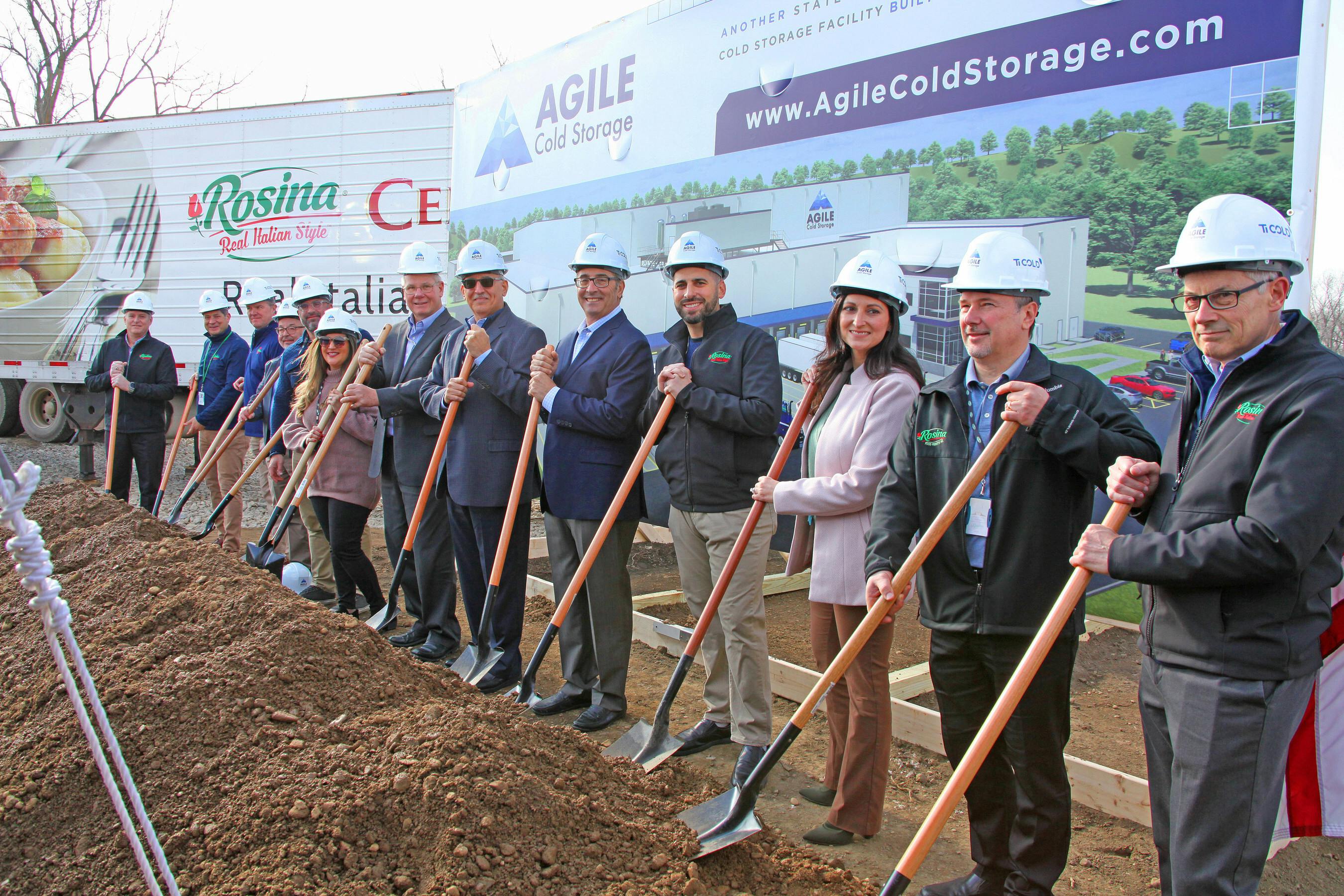 Agile Cold Storage breaks ground on its third temperature-controlled facility built by Ti Cold.