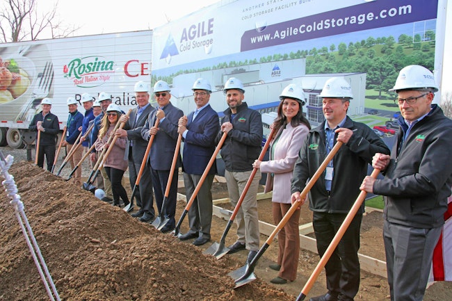 Agile Cold Storage breaks ground on its third temperature-controlled facility built by Ti Cold.