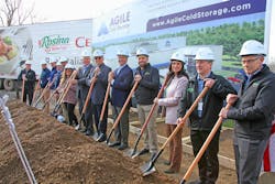 Agile Cold Storage breaks ground on its third temperature-controlled facility built by Ti Cold. Agile Cold Storage breaks ground on its third temperature-controlled facility built by Ti Cold.