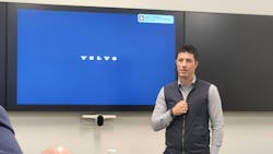 Sasko Cuklev, head of on-road solutions for Volvo Autonomous Solutions, speaks to the media during an event in November 2024. Sasko Cuklev, head of on-road solutions for Volvo Autonomous Solutions, speaks to the media during an event in November 2024.