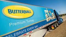 Butterball’s Thanksgiving preparations are a year-long endeavor, but annual planning meetings begin in August. Butterball meets with its providers, motor carriers, and third-party logistics providers to plan for the brand’s most challenging month: November. Butterball’s Thanksgiving preparations are a year-long endeavor, but annual planning meetings begin in August. Butterball meets with its providers, motor carriers, and third-party logistics providers to plan for the brand’s most challenging month: November.