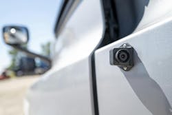 OSJL installed outward facing dash cameras and side mirror cameras, like the one pictured above, on every fleet truck. OSJL installed outward facing dash cameras and side mirror cameras, like the one pictured above, on every fleet truck.