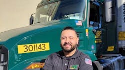 Manzo works for ABF Freight out of Fort Smith, Arkansas. Manzo works for ABF Freight out of Fort Smith, Arkansas.