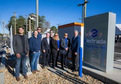 Electrada team from left to right: James Rhodes, Vince Wyborski, Murat Sagdullaev, Ben Rogers, Richard Arndts, Jenn Fiegel, Dave Mulder, Kevin Kushman Electrada team from left to right: James Rhodes, Vince Wyborski, Murat Sagdullaev, Ben Rogers, Richard Arndts, Jenn Fiegel, Dave Mulder, Kevin Kushman