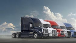 With advanced aerodynamics, low-rolling resistance tires, powertrain improvements, and energy management with advanced technologies, Daimler Truck North America has built its most efficient diesel-powered truck in history. With advanced aerodynamics, low-rolling resistance tires, powertrain improvements, and energy management with advanced technologies, Daimler Truck North America has built its most efficient diesel-powered truck in history.