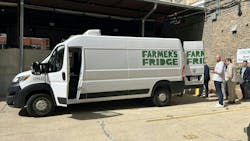 Through Samsara, Farmer's Fridge receives real-time alerts when a cargo van's temperature drops out of range. Through Samsara, Farmer's Fridge receives real-time alerts when a cargo van's temperature drops out of range.