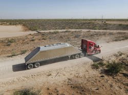 The arid Permian Basin can be challenging for trucks to operate with its oppressive heat and dust storms, which Kodiak Robotics said provided an ideal place to show off how its autonomous technology can adapt to adverse conditions. The arid Permian Basin can be challenging for trucks to operate with its oppressive heat and dust storms, which Kodiak Robotics said provided an ideal place to show off how its autonomous technology can adapt to adverse conditions.
