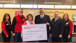 NTA team presenting check to Salvation Army NTA team presenting check to Salvation Army