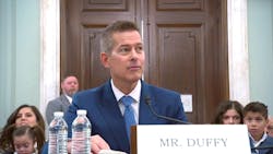 Former Wisconsin Senator Sean Duffy, Trump's nominee to lead the Department of Transportation, answers senators' questions. Former Wisconsin Senator Sean Duffy, Trump's nominee to lead the Department of Transportation, answers senators' questions.