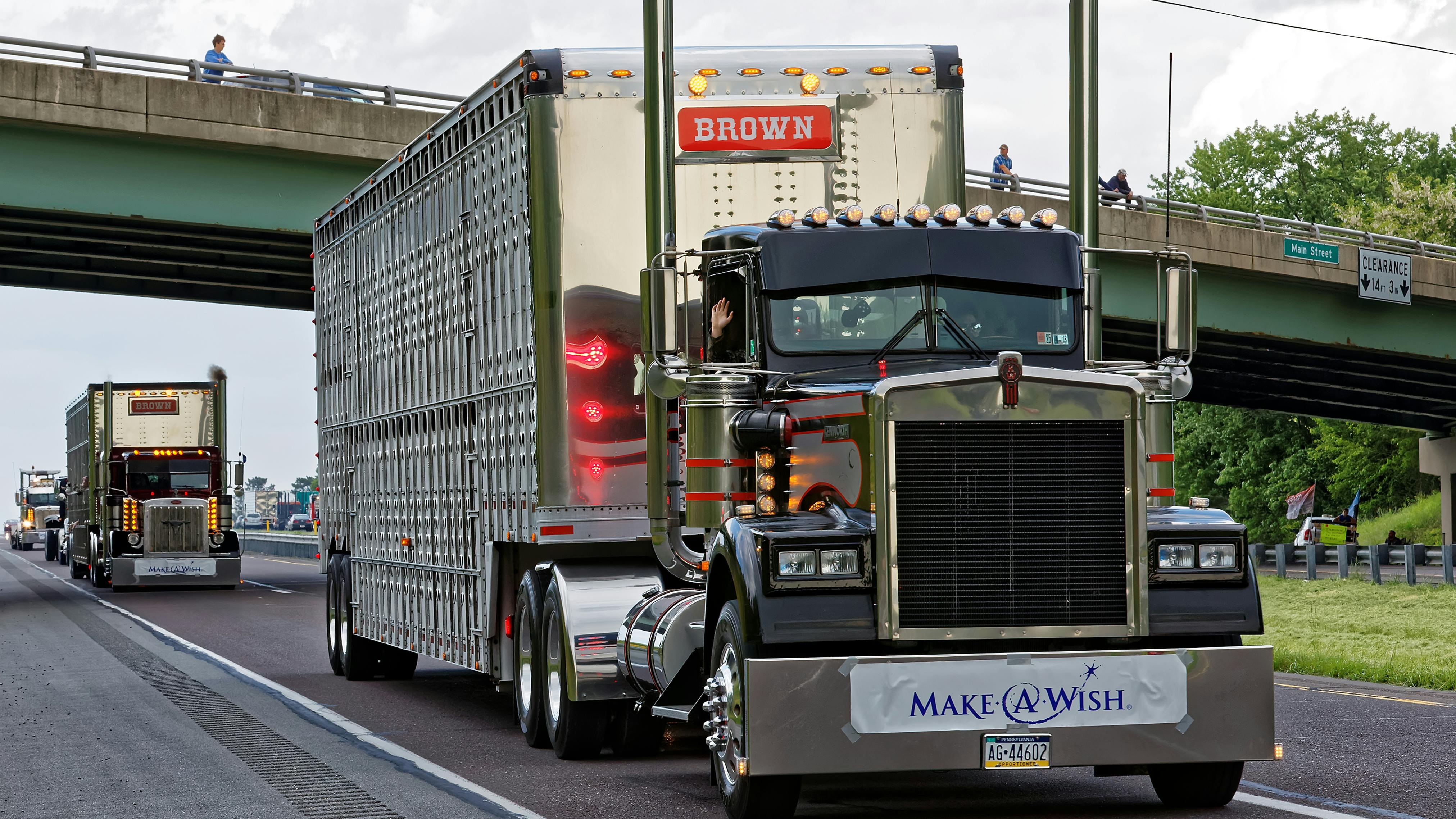 Mothers Day Truck Convoy in Lancaster Pennsylvania, May 2017.